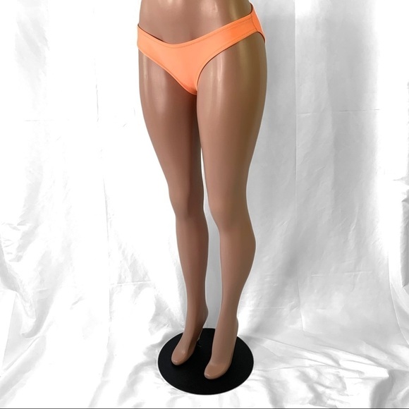 TRIANGL NEOPRENE ORANGE NEON BIKINI BOTTOM LOW RISE POOL TRAVEL SWIMWEAR MEDIUM - Picture 9 of 17